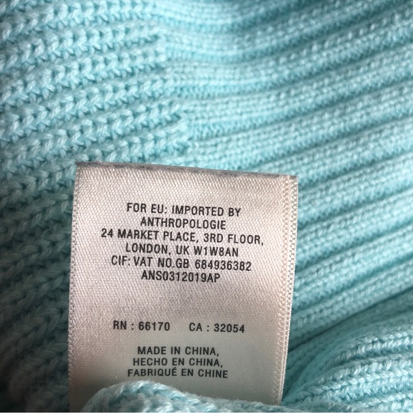 Anthropologie Ombré Sweater Hoodie Pink Blue Large Cotton Blend Pullover - Picture 12 of 14